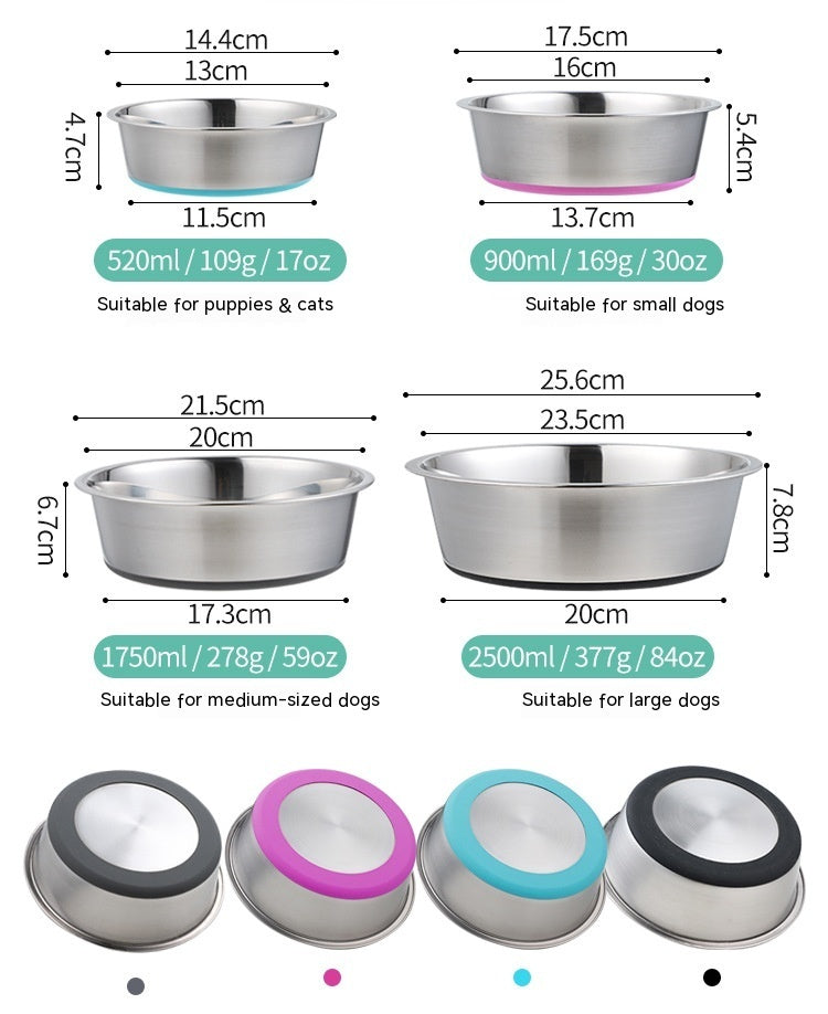 Why the Pet Silicone Stainless Steel Feeding Bowl is a Must-Have for Your Furry Friends
