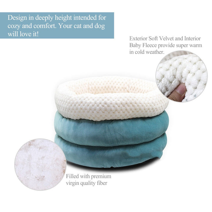 The Perfect Retreat for Your Pet: Semi Closed Round Pet Deep Sleep Bed