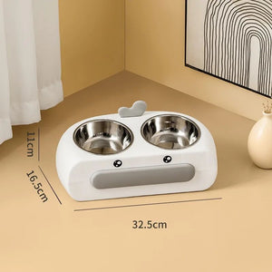 Create a Delightful Dining Experience for Your Pets with Our Pet Duck Design Double Feeding Bowl