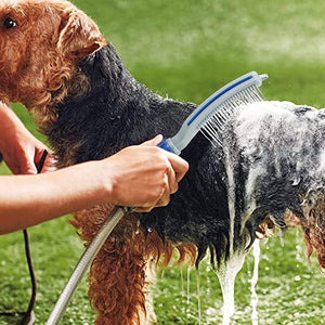 The Ultimate Pet Bath Brush With Water Hose Shower