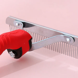 Transform Your Pet's Grooming Experience with the Extra Large Pet Rake Deshedding Grooming Comb