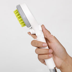 Transform Bath Time with the Pet Massage Comb Bath Brush Shower Head